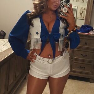Dallas cowboy cheerleader costume